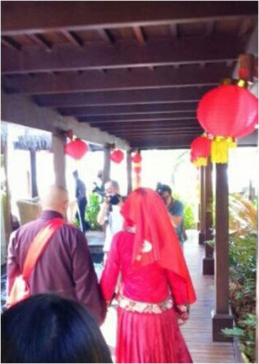 Hình ảnh hôn lễ của Vương Toàn An và Trương Vũ Kỳ tại Maldives.
